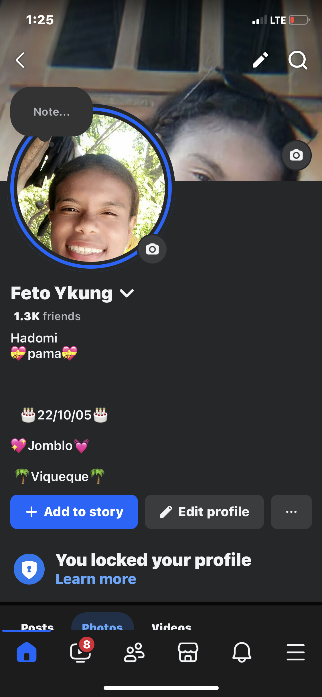 Facebook with switch profile 