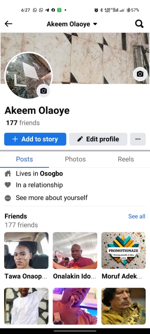 Facebook account 