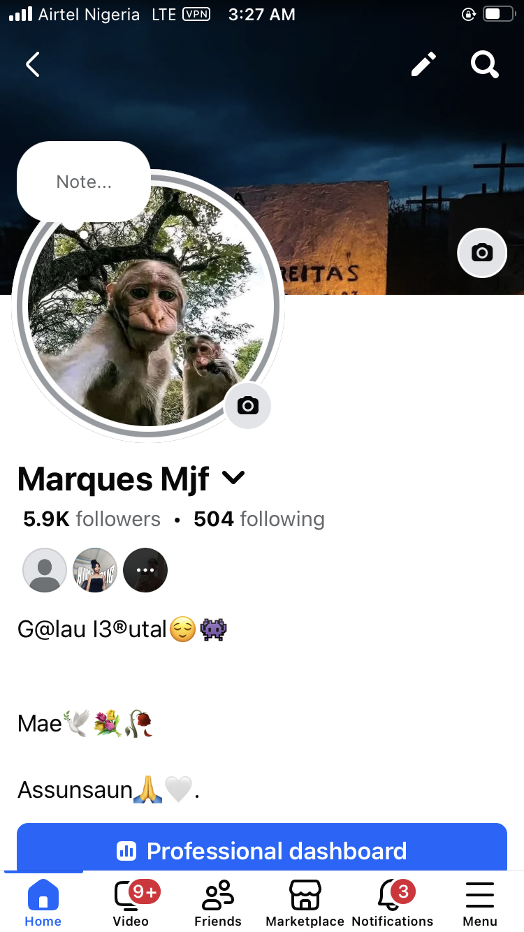 Facebook with switch profile 