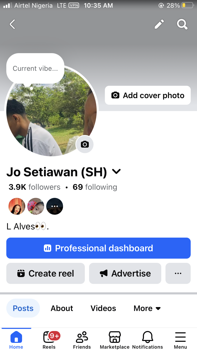 Facebook with switch profile 