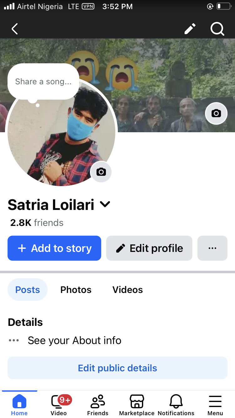 Facebook with switch profile 