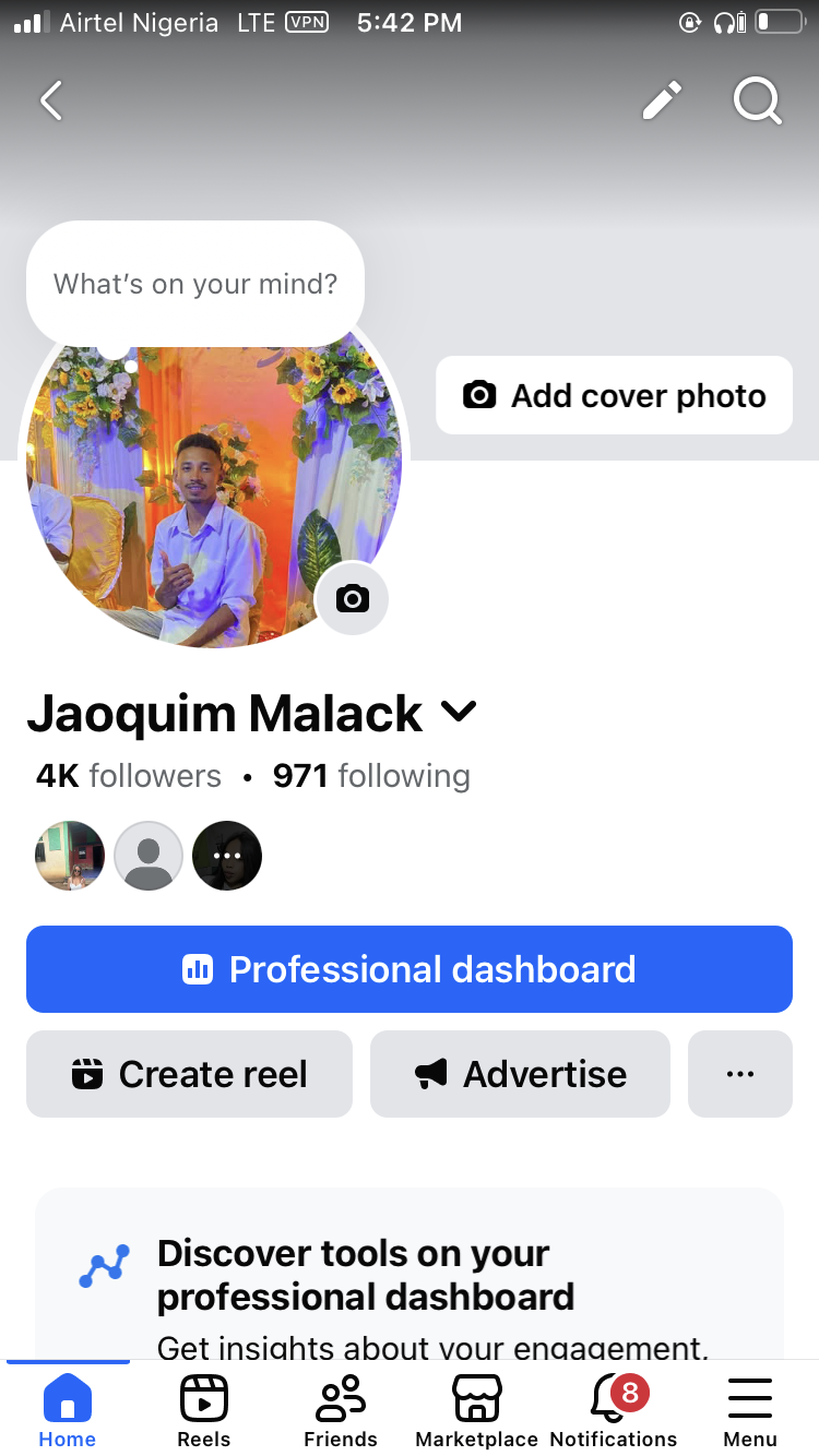 Facebook with switch profile 